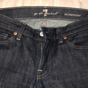 Dark Denim 7 for all mankind jeans